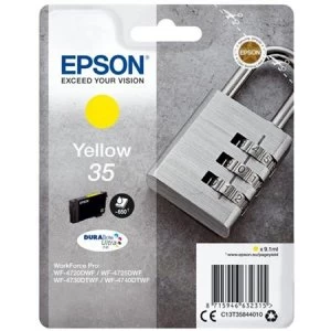 Image of Epson Padlock 35 Yellow Ink Cartridge