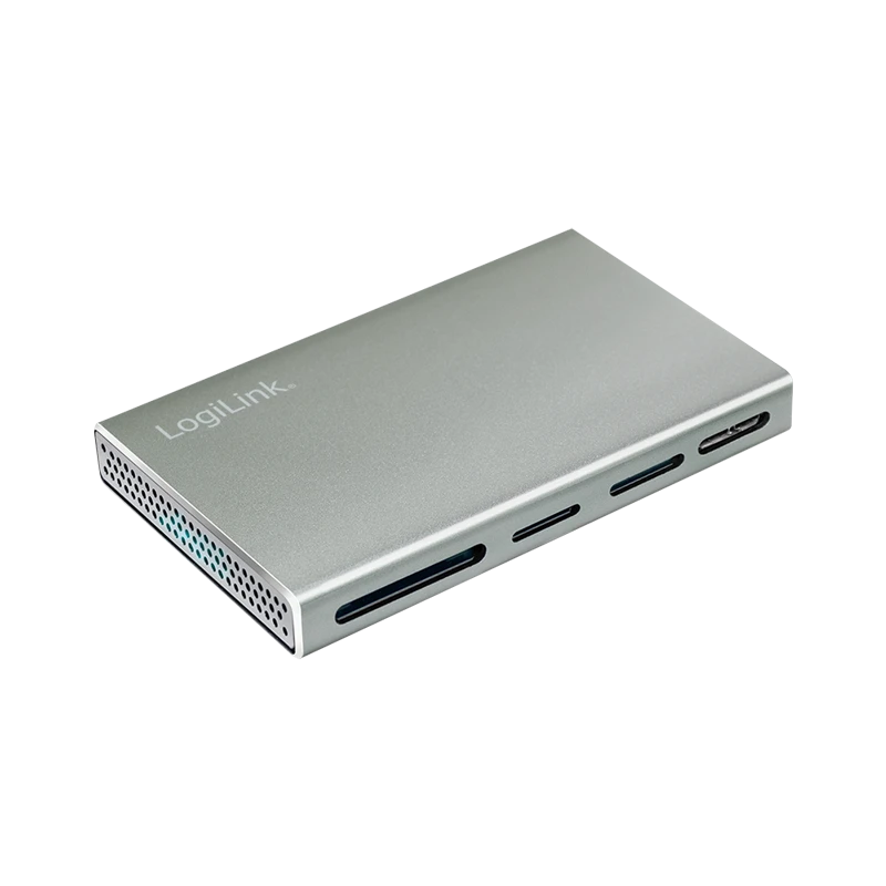 Image of LogiLink USB 3.2 Gen1 Cardreader. 5-in-1. metal case. silver