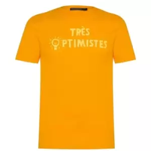 Image of French Connection Tres Optimistes T-Shirt - Orange