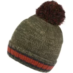 Image of Regatta Boys Davin IV Knitted Fleece Lined Bobble Beanie Hat Age 4 - 6