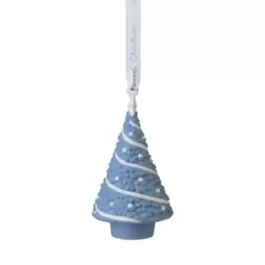 Image of Wedgwood Christmas Tree Ornament Blue - Blue