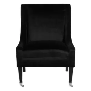 Image of Velvet Scoop Highback Armchair