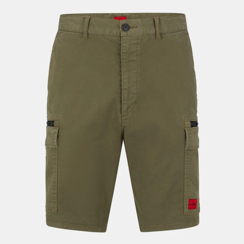 Image of Hugo Mens Cargo Shorts Open Green male XS