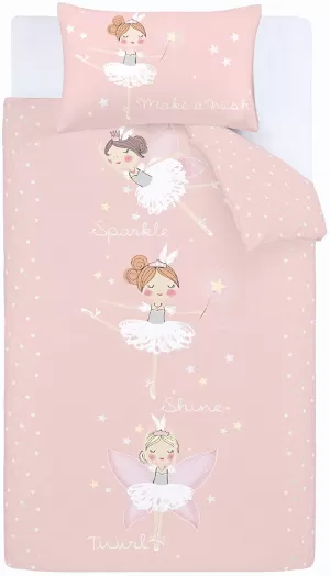 Image of Catherine Lansfield Make A Wish Glow In The Dark Single Duvet Cover
