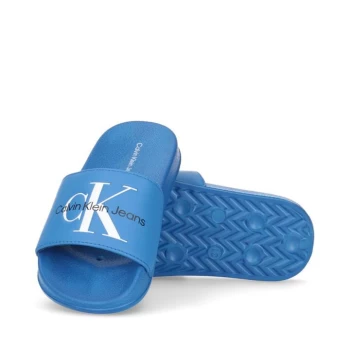 Image of Calvin Klein Jeans Childs Monogram Slides - Blue