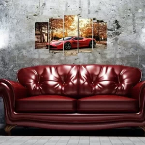 Image of 5MX-122 Multicolor Decorative MDF Painting (5 Pieces)