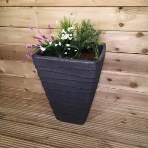 Image of Large Ash Coloured Garden Trojan Plant Pot 52cm Tall 40cm Wide
