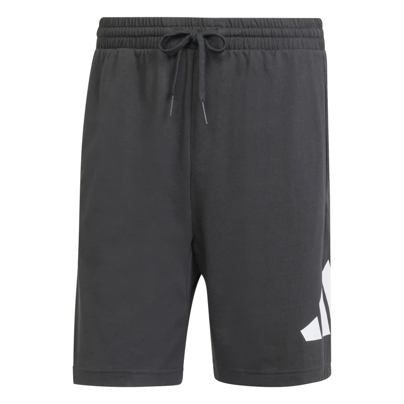 Image of Adidas SPORTSWEAR Essentials Jersey Shorts with Large Logo Detail Black Men XS;XXL;XL;L;M;S