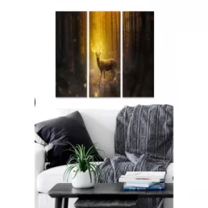 Image of MDF3232570 Multicolor Decorative MDF Painting (3 Pieces)