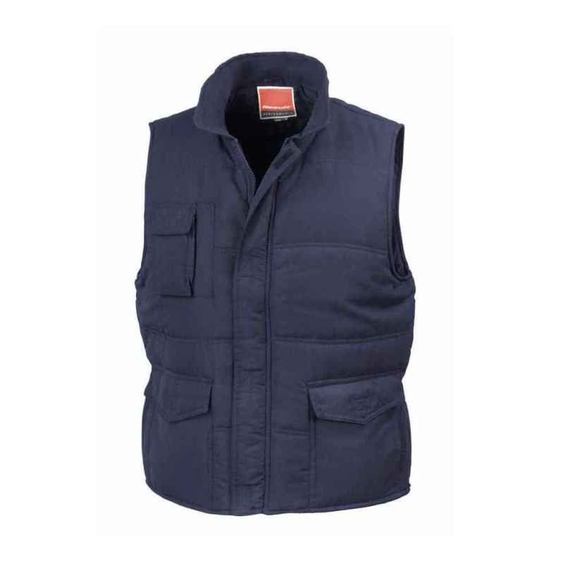 Image of Result Result Men Promo Body Warmer in Navy Size: Small Navy S Male 5063470496969