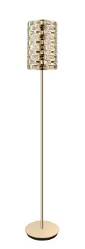 Image of Lola Crystal Floor Lamp Gold