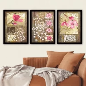 Image of 3SC121 Multicolor Decorative Framed Painting (3 Pieces)