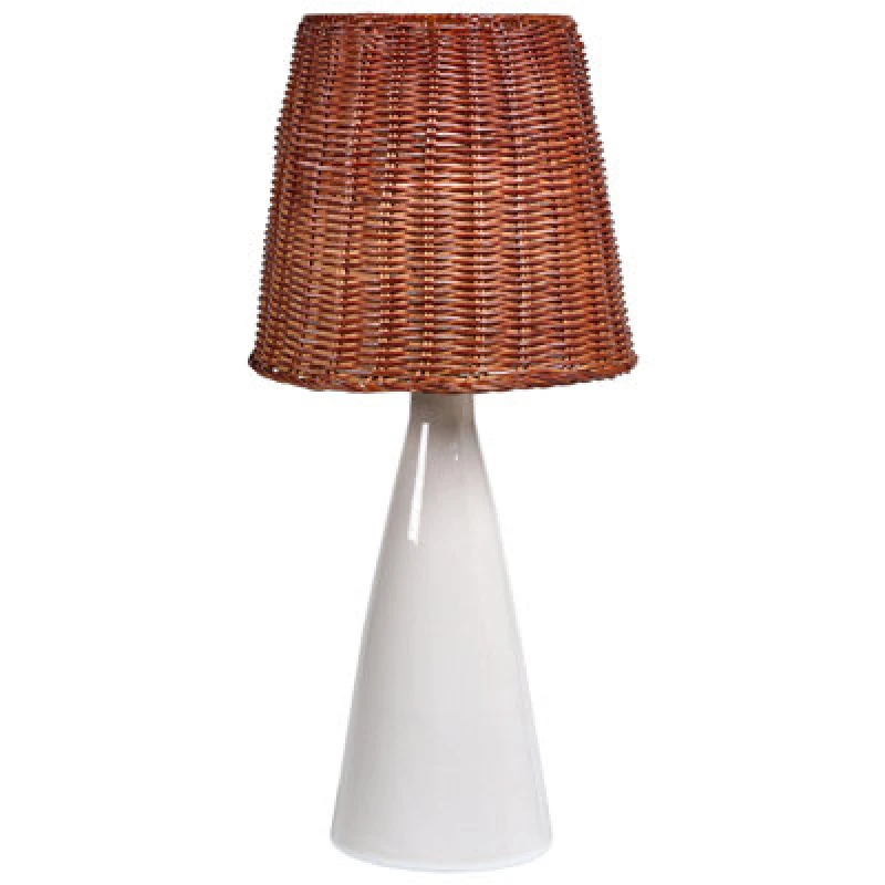 Image of Beliani Table Lamp Maduru Ceramic White