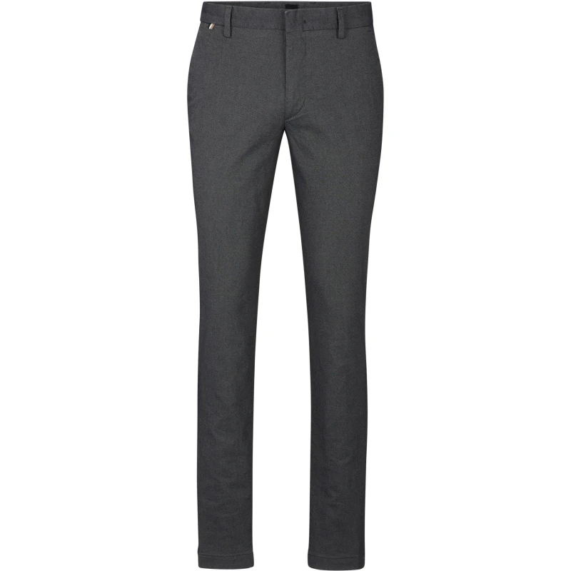 Image of Boss Mens Kaito1 Slim Fit Trousers Silver male 28W R