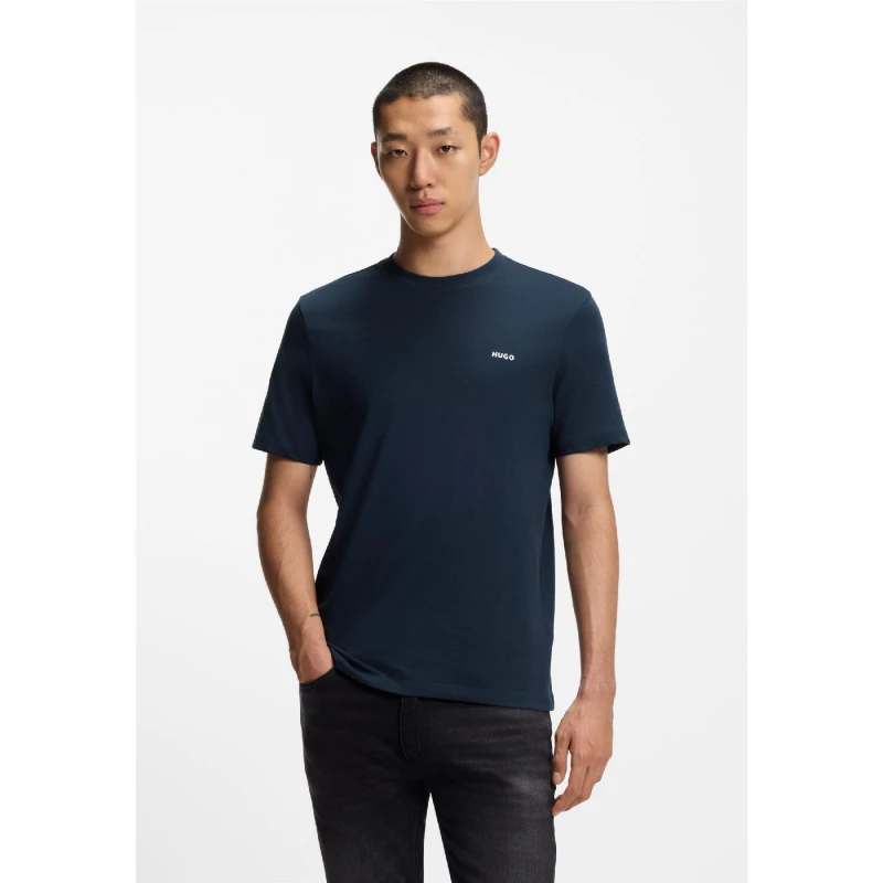Image of Hugo Dero T-Shirt Regular Fit T-Shirts S Blue 32313518350