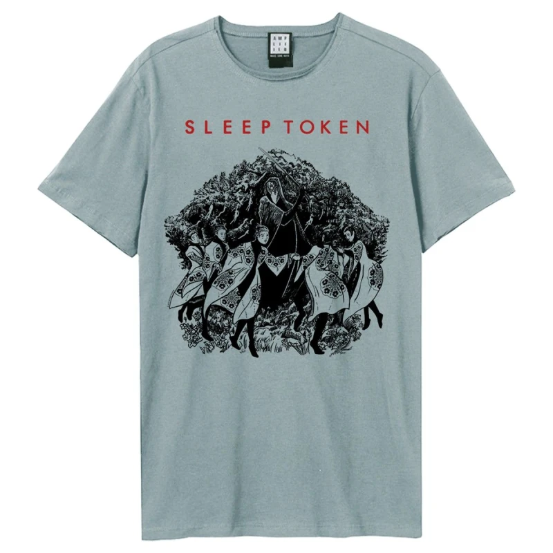 Image of Amplified Amplified Men The Love You Want Sleep Token T-Shirt in Pale Blue Size: X-Small Pale Blue XS Male 5063574717021