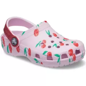 Image of Crocs Girls Food Print Graphic Clogs UK Size 5 (EU 22)