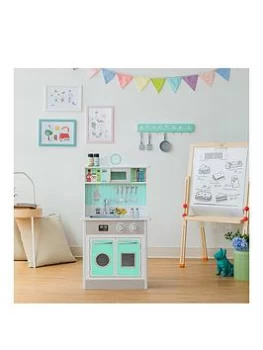 Image of Teamson Kids Little Chef Madrid Classic Play Kitchen - Mint / Grey