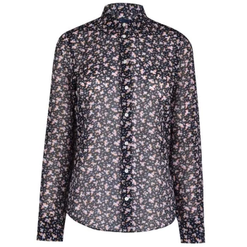 Image of Gant Gant Multi Floral Shirt - Pink