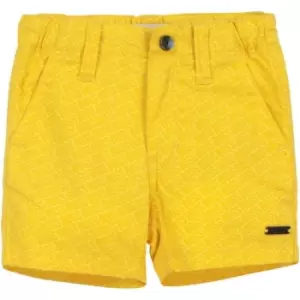 Image of Boss Cotton twill bermudas - Yellow