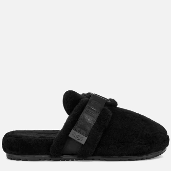 Image of UGG Mens Fluff It Slippers - Black - UK 7