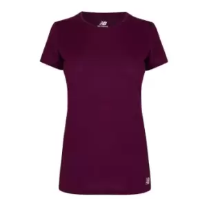 Image of New Balance Running T Shirt Ladies - Red