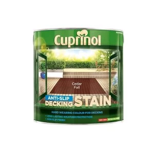 Image of Cuprinol Anti Slip Decking Stain Black Ash 2.5 Litre