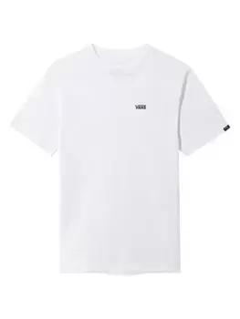 Image of Boys, Vans Left Chest Kids T-Shirt - White, Size M=10-12 Years