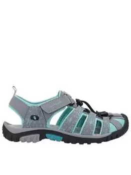 Image of Cotswold Sandhurst Closed Toe Sandal - Grey, Size 8, Women