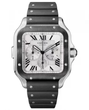 Image of Cartier Santos De Cartier Chronograph Automatic Mens Watch WSSA0017 WSSA0017