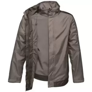 Image of Professional CONTRAST 3in1 Waterproof Jacket mens Jacket in Grey - Sizes UK XS,UK S,UK M,UK 3XL,UK 4XL