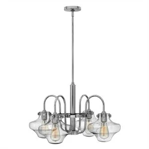 Image of Multi Arm Chandelier Chrome Finish, E27