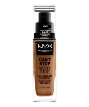 Image of NYX Professional Makeup Can't Stop Won't Stop 24 Hour Foundation Honey