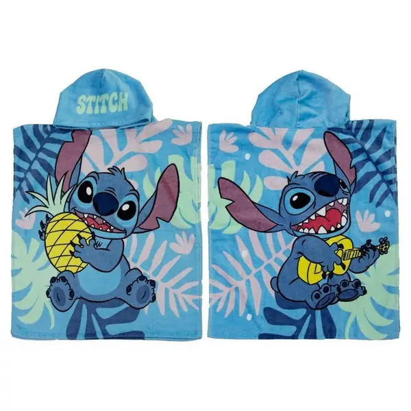 Image of Disney DISNEY LILO AND STITCH PARADISE FUN COTTON PONCHO Unclassified One Size Green 77909915000
