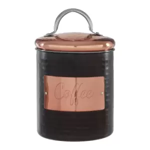 Image of Coffee Canister in Black/Copper