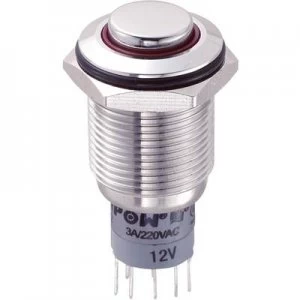 Image of TRU COMPONENTS LAS2GQH 22ZER12VSP Tamper proof pushbutton 250 V AC 3 A 2 x OnOn latch