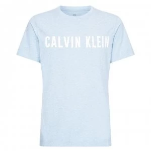 Image of Calvin Klein Performance Logo Short Sleeved T Shirt - 488 Blue Shw