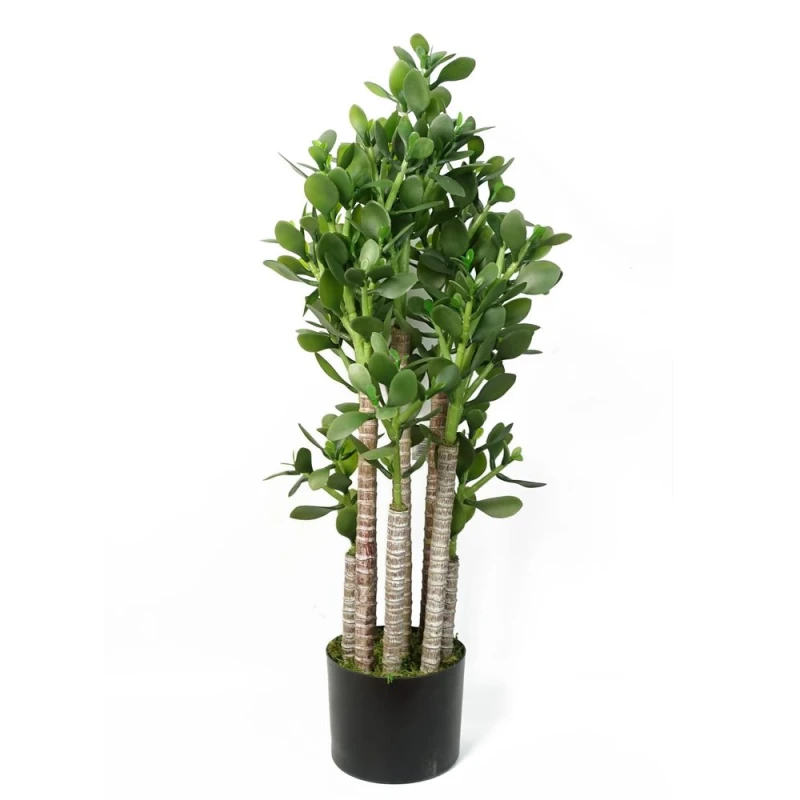 Image of Leaf Artificial Deluxe 75cm Green Jade Plant Green