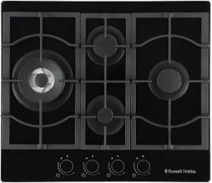 Image of Russell Hobbs RH60GH403B 4 Burner Gas Hob