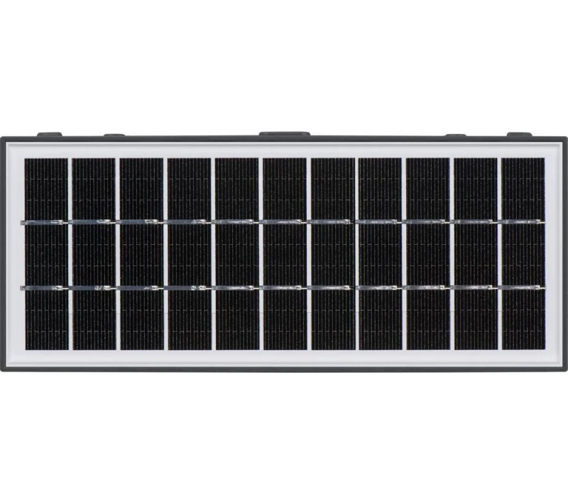 Image of LUCECO Decorative Outdoor Solar LED Wall Light - Grey 5015056689234