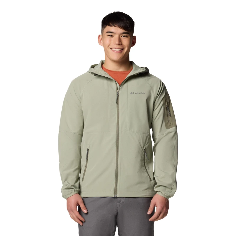 Image of Columbia Mens Tall Heights Water Repellent Softshell Jacket Safari male Small