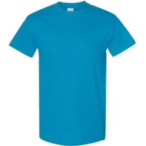 Image of Gildan Mens Heavy Cotton Short Sleeve T-Shirt (Pack Of 5) (M) (Sapphire)