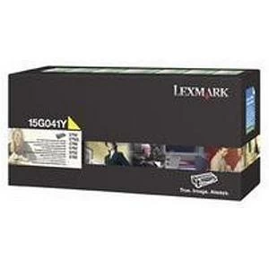 Image of Lexmark 15G041Y Yellow Laser Toner Ink Cartridge