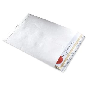 Image of Tyvek B4A Pocket Envelope 330x250mm 55gsm PeelSeal White Pack of 100