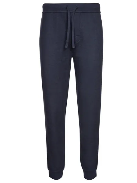 Image of BOSS Bodywear Cotton-Blend Waffle Jersey Sweatpants - XL Blue Trousers male 50486456-403 XL