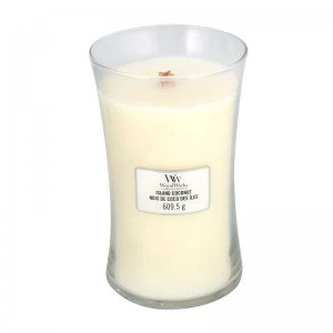 Image of WoodWick Island Coconut Large Jar Candle 609.5g