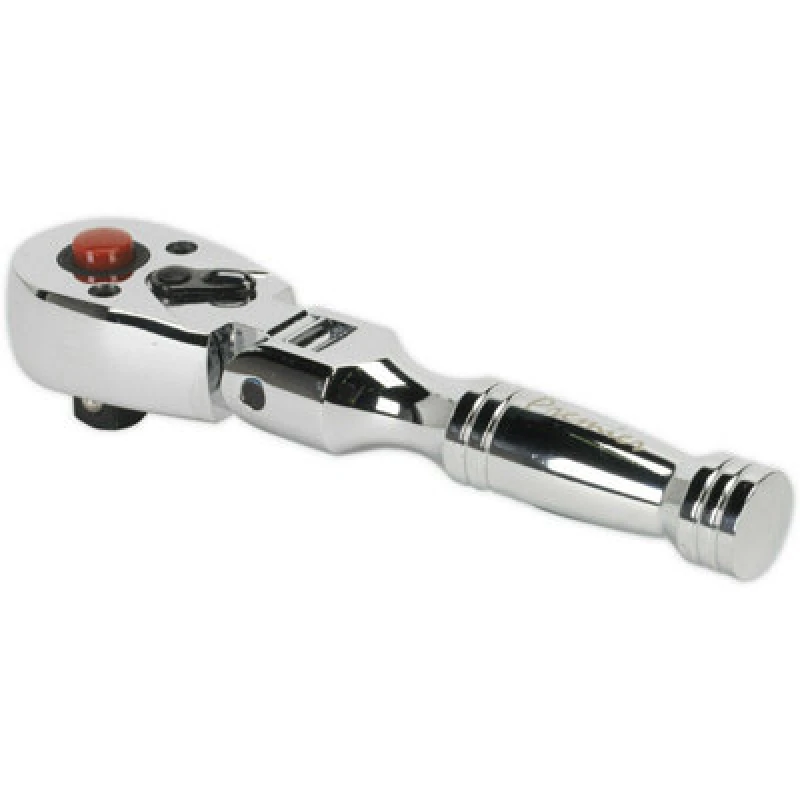 Image of Loops Stubby 72-Tooth Flexi-Head Ratchet Wrench - 3/8 Inch Sq Drive - Flip Reverse Multi