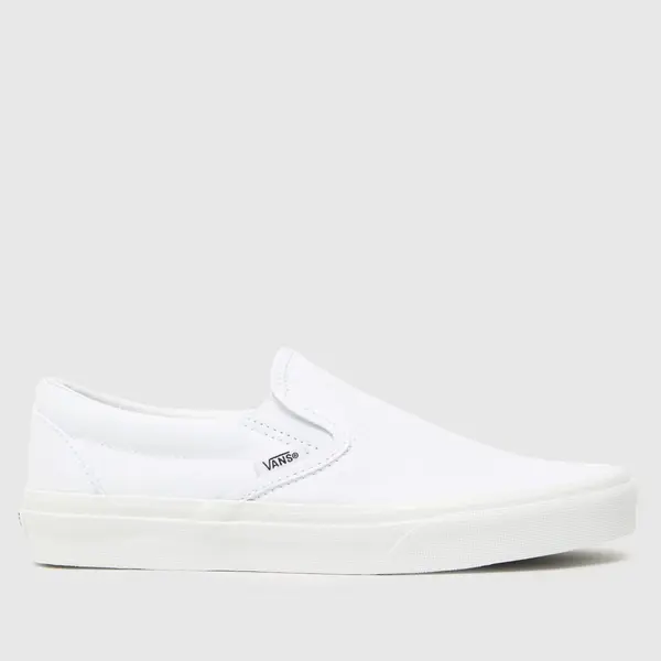 Image of Vans classic slip trainers in white White UK 6.5 (EU 40)