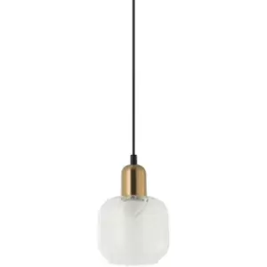 Image of Italux Lighting - Italux Lamezia Modern 1 Light Dome Pendant Ceiling Light, E27