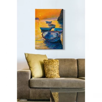 Image of Kanvas Tablo (50 x 70) - 255 Multicolor Decorative Canvas Painting